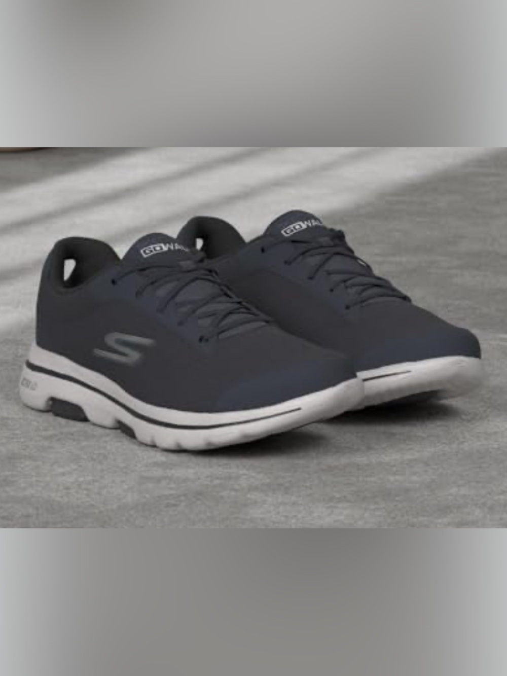 Skechers GOwalk 5 Demitasse Navy Blue Walking Shoes Size 15 Extra Wide NIB